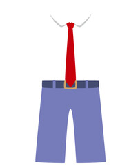 シンプルな男子学生服のアイコン（夏服ベルトあり）png、ベクター使用推奨／uniform