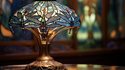 Art Nouveau lamp.