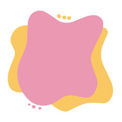 Blob text box. Speech bubble.