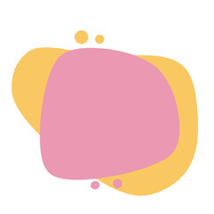 Blob text box. Speech bubble.