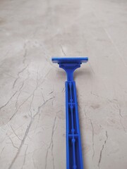 isolated shaving razor product photography, plastic shaving razor tool with closeup shot for hair removing