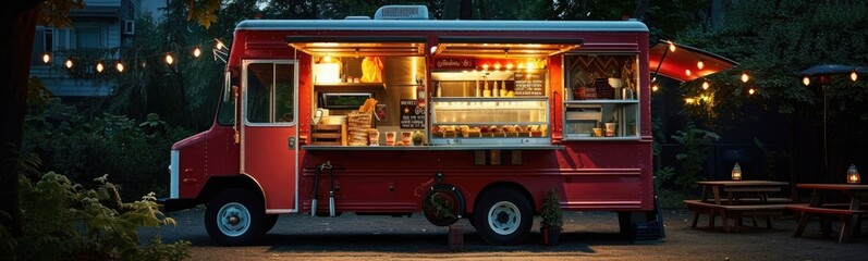 Food truck background 