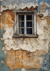 Old window with wall