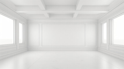 The white empty room