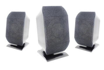 Electric speaker image with selective focus