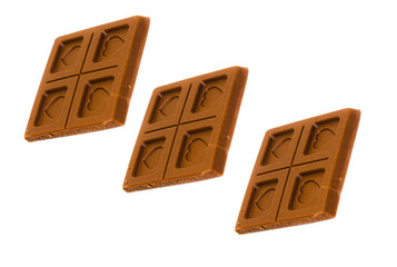 Chocolate bar image with selective focus