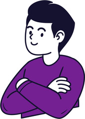 person pose with business style business