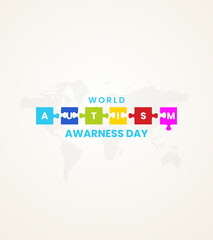 World autism awareness day. autism awareness creative design for social media ads.