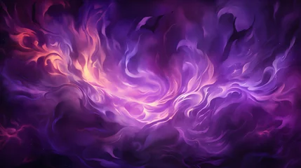 Foto op Canvas Background with purple fire © Anaya