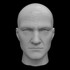 3d Illustration of a Humanoid Robot Head Artificial Intelligence AI