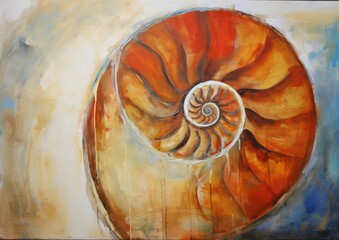 Ammonite shell 