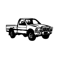 illustration vector of Car, Pickup clipart, hand drawing pickup