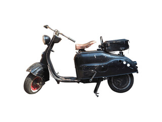 vintage scooter isolated 