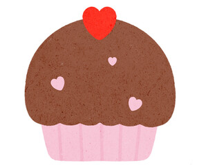 Chocolate Cupcakes for Valentine's Day.