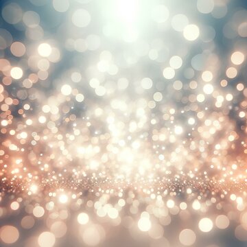 blurred glitter lights background, creating a dreamy and sparkling effect. The image features numerous small lights, blurred to resemble glitter