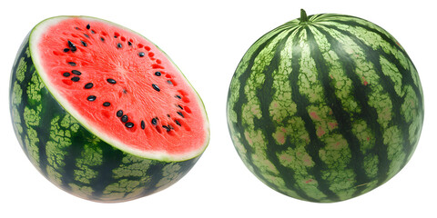 watermelon isolated on transparent background