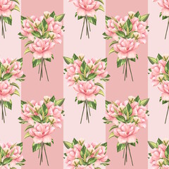 Floral seamless pattern background. Seamless pattern with pink flowers.