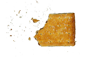 bite of cookies with crumbs