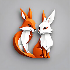 Obraz premium fox with a ball