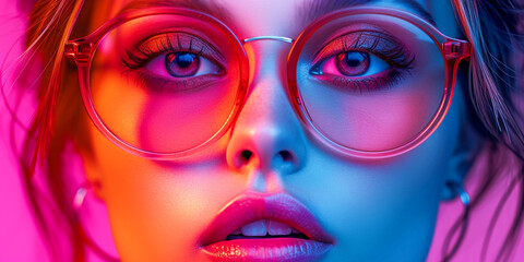 Obraz premium Banner For Trendy Luxury Sunglasses Collection Web Shop.