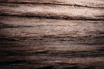 Obraz premium Dark Brown Old Wooden Background. Natural old wood texture background