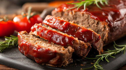 ground beef meatloaf with tomato sauce delicious recipe