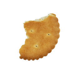 bitten of cookies isolated