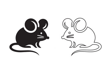 Rat icon art vector illustration