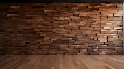 wall with wooden floor