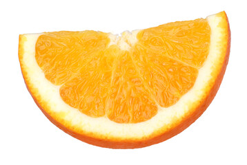 slice orange fruit isolated, Orange fruit macro studio photo, transparent PNG, PNG format, cut out
