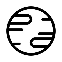 planet line icon