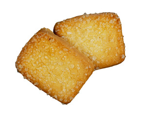 slices of cookie with sugar