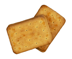 Biscuit crackers isolated