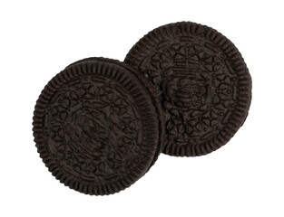 chocolate cookies isolated