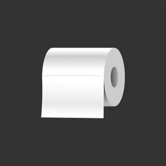 Toilet paper vector illustration, toilet paper flat icon