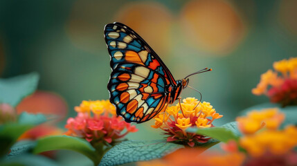 Fototapeta na wymiar 模様の綺麗な蝶