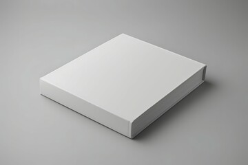 Realistic white book on the white background. Realistic book mockups.
