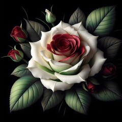 bouquet of roses AI-generated