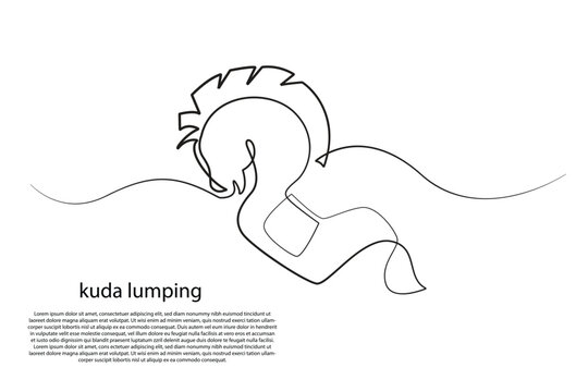 background of the lumping horse. background of Indonesian culture. traditional dance art of the lumping horse