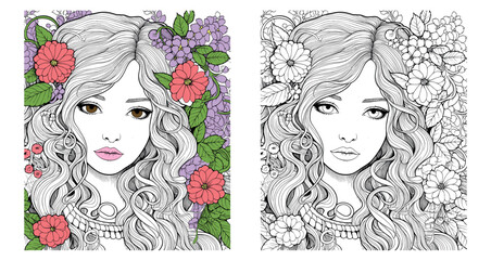 Teen Coloring Page For Girls With All Ages