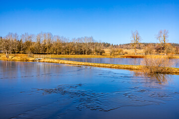 Kleine Winterwanderung an einen wunderschönen Sonnentag entlang der ehemaligen Grenze zwischen Thüringen, Hessen & Bayern - Fladungen - Rhön - Deutschland