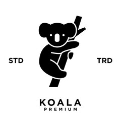 koala logo icon design template vector with modern illustration concept style 
