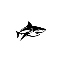 Shark logo design vector template
