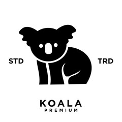 koala logo icon design template vector with modern illustration concept style 
