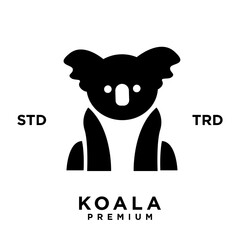 koala logo icon design template vector with modern illustration concept style 