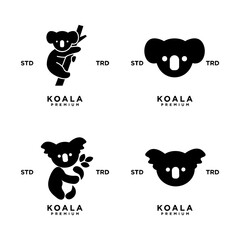 koala logo icon design template vector with modern illustration concept style  © Alpha Vector