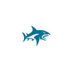 Fototapeta premium Shark logo design vector template