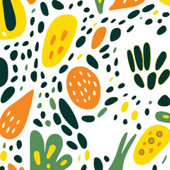 Hand drawn abstract element pattern