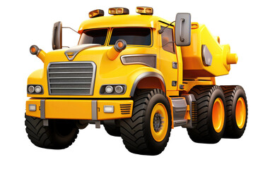 Fototapeta na wymiar Blaze and the Monster Machines Vehicle Worker Truck Isolated on transparent background.