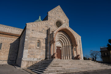 Ancona, Marche. La Cattedrale di San Ciriaco - obrazy, fototapety, plakaty